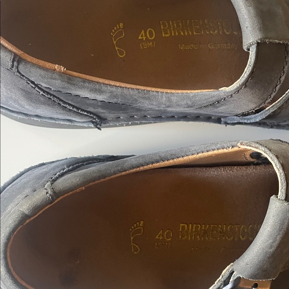 Birkenstock Navy Leather Mary Janes - Picture 3 of 5